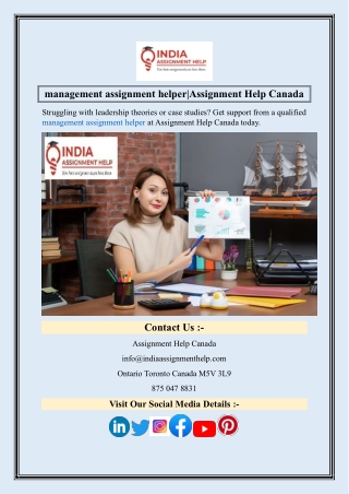 management assignment helper Assignment Help Canada