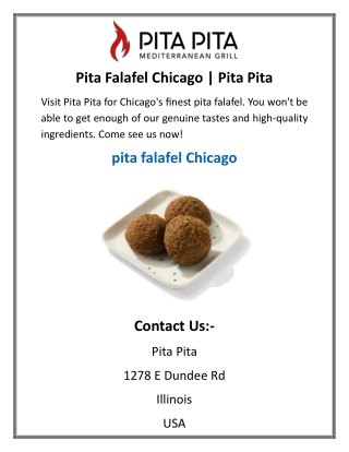 Pita Falafel Chicago