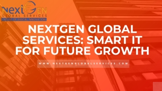 NextGen Global Services Smart IT for Future Growth