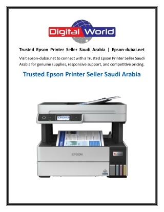 Trusted Epson Printer Seller Saudi Arabia  Epson-dubai.net