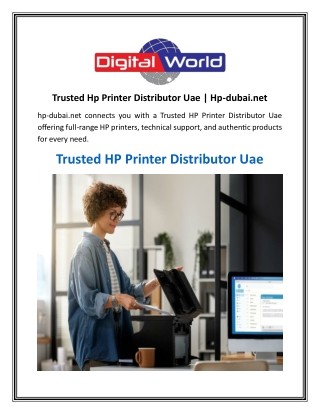 Trusted Hp Printer Distributor Uae  Hp-dubai.net
