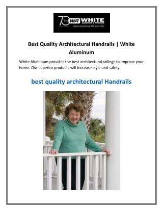Best Quality Architectural Handrails