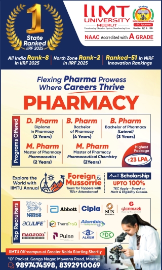 Top 10 Pharmacy Colleges in India – IIMT University