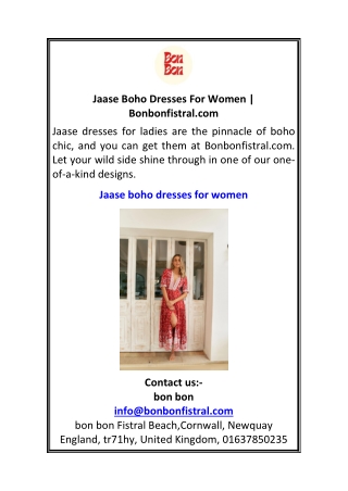 Jaase Boho Dresses For Women Bonbonfistral.com