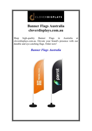 Banner Flags Australia  cloverdisplays.com.au