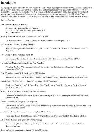 Making Sense of Redirects with the Best URL Detection Tools
