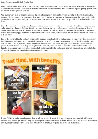 Crate instruction your pit bull terrier puppy