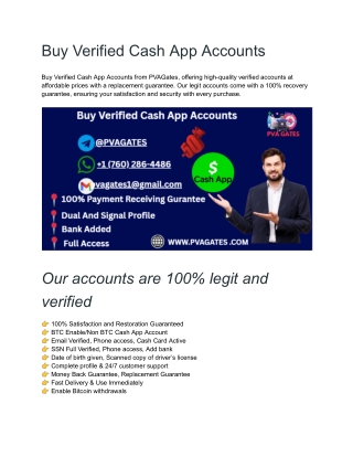 Buy Verified Cash App Accounts