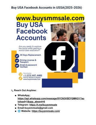 Buy USA Facebook Accounts – 100% Best With All ...