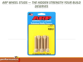 ARP Wheel Studs — The Hidden Strength Your Build Deserves