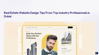 Real Estate Website Design Tips From Top Industry Professionals in Dubai