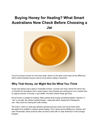 From the Bushlands to Your Breakfast Table_ How Australia’s Medicinal Honey Earned Its Place in Daily Wellness (1)