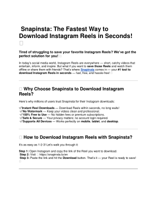 Instagram Downloader
