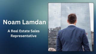 Noam Lamdan - A Real Estate Sales Representative