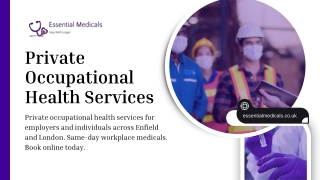 Private Occupational Health Services – Enfield & London