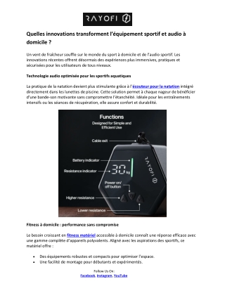 Rayofi- Machine Sport Maison