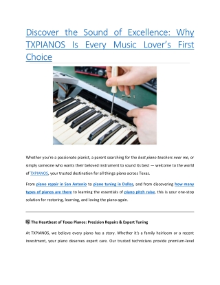 Discover the Sound of Excellence