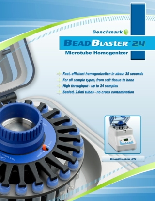 BEADBLASTER 24 MICROTUBE HOMOGENIZER, 115V