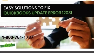 How to Fix the QuickBooks Error Code 12031