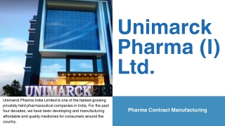 Pharma Medicine Contract Manufacturing Services