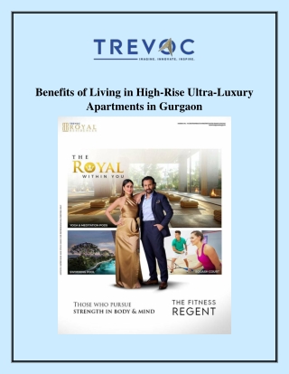 Benefits of Living in High-Rise Ultra-Luxury Apartments in Gurgaon