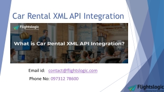 Car Rental XML API Integration