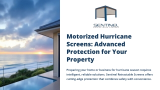 Motorized Hurricane Screens Advanced Protection for Your Property