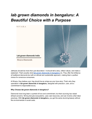 lab grown diamonds in bengaluru