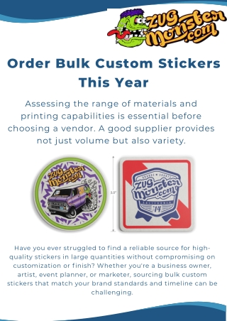 Why Custom Stickers Are a Must-Have This Year
