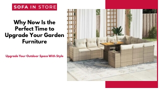 Complete Your Patio with a Modern Garden Sofa Set