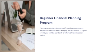 Beginner Financial Planning Program