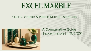 Quartz vs Granite vs Marble Kitchen Worktops