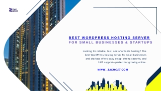 Best WordPress Hosting Server for Small Businesses & Startups