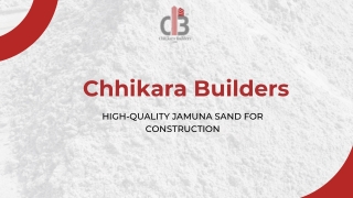 High-Quality Jamuna Sand for Construction – Chhikara Builders