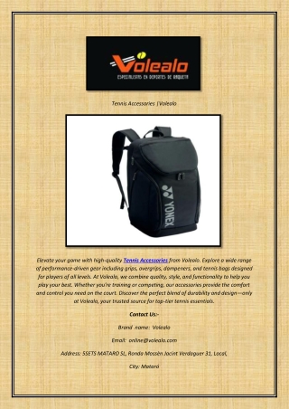Tennis Accessories Volealo