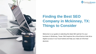 Finding the Best SEO Company in Mckinney, TX Things to Consider