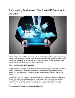 Empowering Businesses_ The Rise of IT Services in the USA