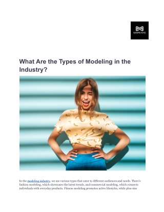 What Are the Types of Modeling in the Industry_