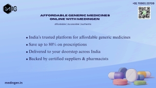 Generic Medicines Online with Medingen