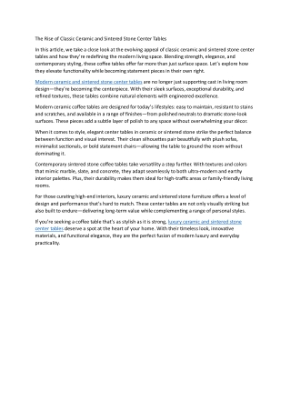 The Rise of Classic Ceramic and Sintered Stone Center Tables - 02