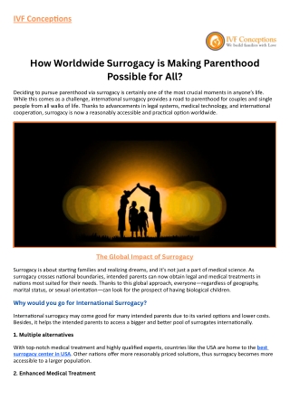 How Worldwide Surrogacy is Making Parenthood Possible for All