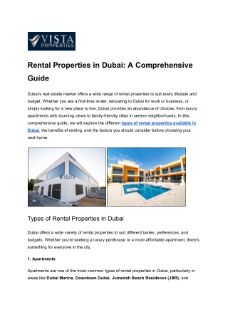 Rental Properties in Dubai_ A Comprehensive Guide