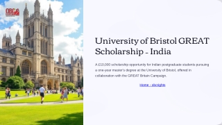 Way to avail University of Bristol GREAT Scholarship