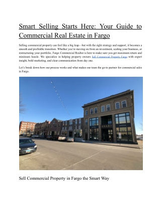 Fargo Commercial Realtor PDF