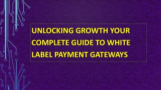 Unlocking Growth Your Complete Guide to White Label Payment Gateways