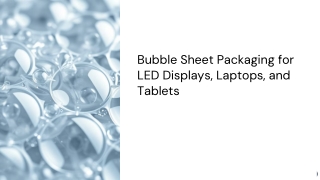 Bubble sheet packaging