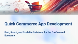 Quick Commerce App Development