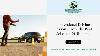 Professional Driving Lessons From the Best School in Melbourne
