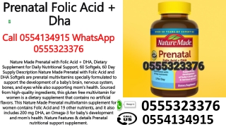 Nature Made Prenatal Folic Acid   Dha