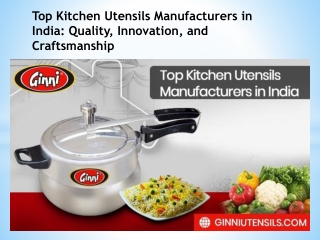 Kitchen utensils manufacturers in India